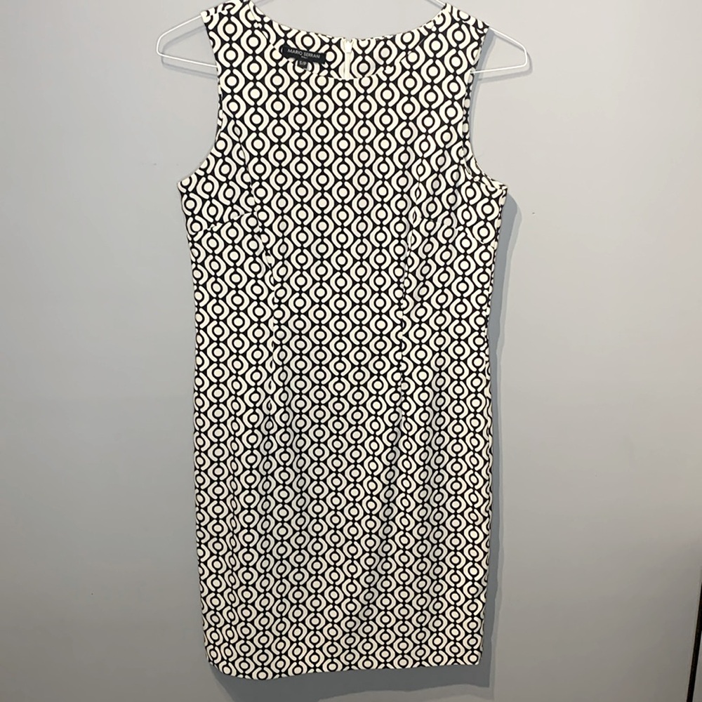 Mario Serrani Geometric Pattern Dress - Picture 2 of 6